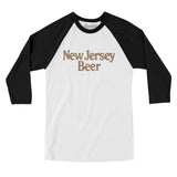 New Jersey Beer Men/Unisex Raglan 3/4 Sleeve T-Shirt-Allegiant Goods Co. Vintage Sports Apparel