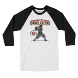 Butte Smoke Eaters Men/Unisex Raglan 3/4 Sleeve T-Shirt-Allegiant Goods Co. Vintage Sports Apparel
