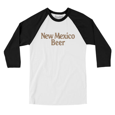 New Mexico Beer Men/Unisex Raglan 3/4 Sleeve T-Shirt-Allegiant Goods Co. Vintage Sports Apparel