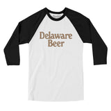 Delaware Beer Men/Unisex Raglan 3/4 Sleeve T-Shirt-Allegiant Goods Co. Vintage Sports Apparel