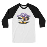 Purple People Eaters Men/Unisex Raglan 3/4 Sleeve T-Shirt-Allegiant Goods Co. Vintage Sports Apparel