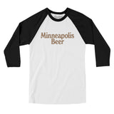 Minneapolis Beer Men/Unisex Raglan 3/4 Sleeve T-Shirt-Allegiant Goods Co. Vintage Sports Apparel