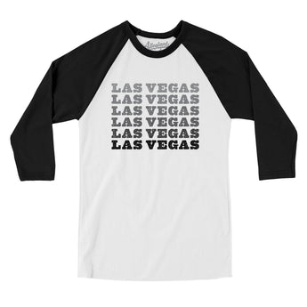 Las Vegas Repeat Men/Unisex Raglan 3/4 Sleeve T-Shirt-Allegiant Goods Co. Vintage Sports Apparel