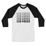Las Vegas Repeat Men/Unisex Raglan 3/4 Sleeve T-Shirt-Allegiant Goods Co. Vintage Sports Apparel