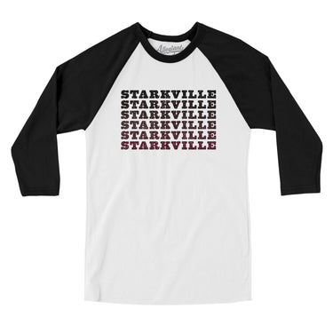 Starkville Repeat Men/Unisex Raglan 3/4 Sleeve T-Shirt-Allegiant Goods Co. Vintage Sports Apparel