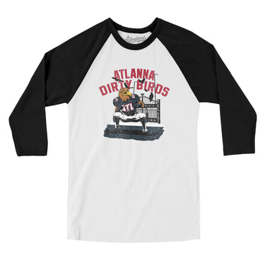 Atlanna Dirty Birds Men/Unisex Raglan 3/4 Sleeve T-Shirt-Allegiant Goods Co. Vintage Sports Apparel
