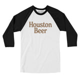 Houston Beer Men/Unisex Raglan 3/4 Sleeve T-Shirt-Allegiant Goods Co. Vintage Sports Apparel