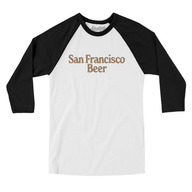 San Francisco Beer Men/Unisex Raglan 3/4 Sleeve T-Shirt-Allegiant Goods Co. Vintage Sports Apparel
