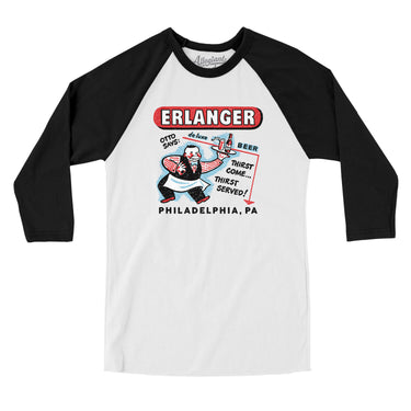 Erlanger Deluxe Beer Philadelphia in White with Black Color