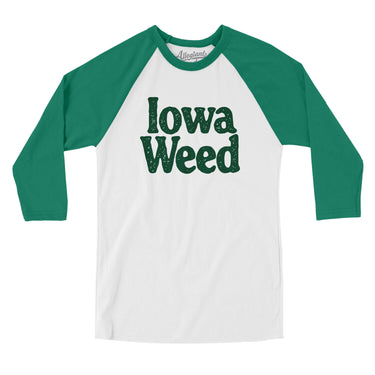 Iowa Weed Men/Unisex Raglan 3/4 Sleeve T-Shirt-Allegiant Goods Co. Vintage Sports Apparel