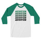 Austin Repeat Men/Unisex Raglan 3/4 Sleeve T-Shirt-Allegiant Goods Co. Vintage Sports Apparel