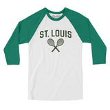 St. Louis Tennis in White with Kelly Color