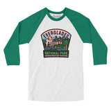 Everglades National Park Badge Men/Unisex Raglan 3/4 Sleeve T-Shirt-Allegiant Goods Co. Vintage Sports Apparel