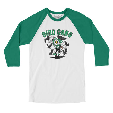 Bird Gang Men/Unisex Raglan 3/4 Sleeve T-Shirt-Allegiant Goods Co. Vintage Sports Apparel