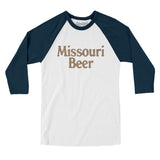 Missouri Beer Men/Unisex Raglan 3/4 Sleeve T-Shirt-Allegiant Goods Co. Vintage Sports Apparel