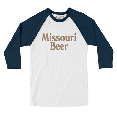 Missouri Beer Men/Unisex Raglan 3/4 Sleeve T-Shirt-Allegiant Goods Co. Vintage Sports Apparel
