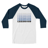 Lexington Repeat Men/Unisex Raglan 3/4 Sleeve T-Shirt-Allegiant Goods Co. Vintage Sports Apparel