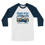 The Band Box Baltimore in White with Navy Color