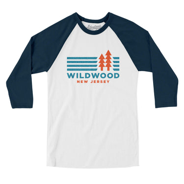 Wildwood New Jersey in White with Navy Color