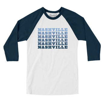 Nashville Repeat Men/Unisex Raglan 3/4 Sleeve T-Shirt-Allegiant Goods Co. Vintage Sports Apparel