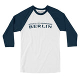 Actually It's Pronounced Berlin in White with Navy Color