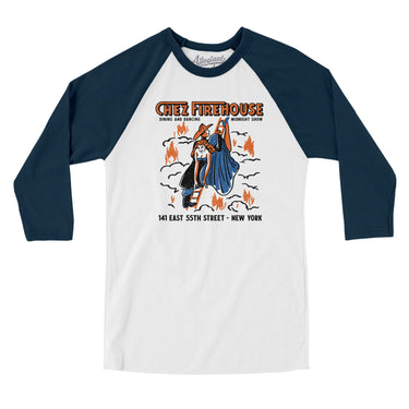Chez Firehouse Manhattan in White with Navy Color
