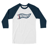 Winnipeg Pennant Men/Unisex Raglan 3/4 Sleeve T-Shirt-Allegiant Goods Co. Vintage Sports Apparel