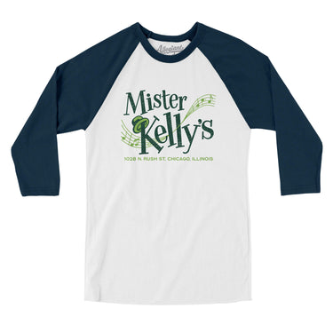 Mister Kelly's Chicago in White with Navy Color