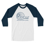 Fox Hole Lounge Denver in White with Navy Color