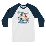 Manny Almeida's Ringside Tap Providence in White with Navy Color