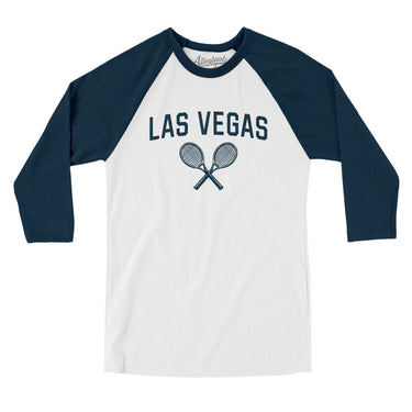 Las Vegas Tennis in White with Navy Color