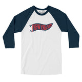New England Pennant Men/Unisex Raglan 3/4 Sleeve T-Shirt-Allegiant Goods Co. Vintage Sports Apparel