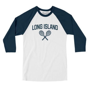 Long Island Tennis in White with Navy Color