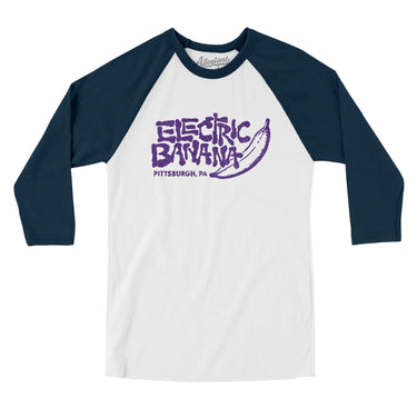 Electric Banana Pittsburgh in White with Navy Color
