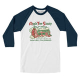 Apple Tree Shanty Denver in White with Navy Color