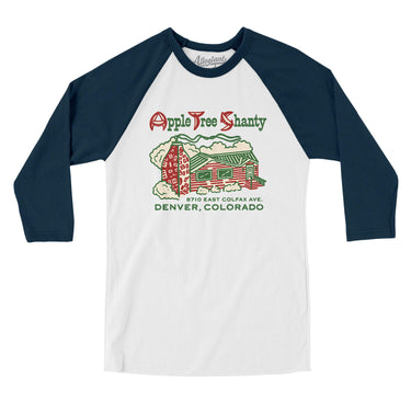 Apple Tree Shanty Denver in White with Navy Color