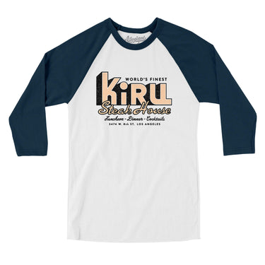 Kiru Steak House Los Angeles in White with Navy Color