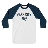 Park City Pickleball in White with Navy Color