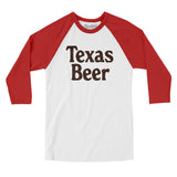 Texas Beer Men/Unisex Raglan 3/4 Sleeve T-Shirt-Allegiant Goods Co. Vintage Sports Apparel