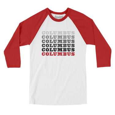 Columbus Repeat Men/Unisex Raglan 3/4 Sleeve T-Shirt-Allegiant Goods Co. Vintage Sports Apparel