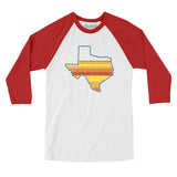 Houston Baseball Men/Unisex Raglan 3/4 Sleeve T-Shirt-Allegiant Goods Co. Vintage Sports Apparel