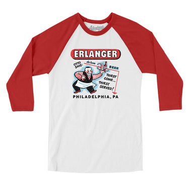 Erlanger Deluxe Beer Philadelphia in White with Red Color