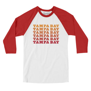 Tampa Bay Repeat Men/Unisex Raglan 3/4 Sleeve T-Shirt-Allegiant Goods Co. Vintage Sports Apparel