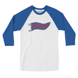 Chicago Pennant Men/Unisex Raglan 3/4 Sleeve T-Shirt-Allegiant Goods Co. Vintage Sports Apparel
