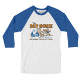 The Nut House Iowa in White with True Royal Color