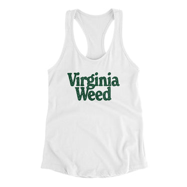 Virginia Weed Women's Racerback Tank-Allegiant Goods Co. Vintage Sports Apparel
