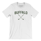 Buffalo Golf Men/Unisex T-Shirt-White-Allegiant Goods Co. Vintage Sports Apparel