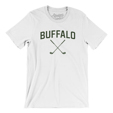 Buffalo Golf Men/Unisex T-Shirt-White-Allegiant Goods Co. Vintage Sports Apparel