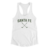 Santa Fe Golf Women's Racerback Tank-White-Allegiant Goods Co. Vintage Sports Apparel