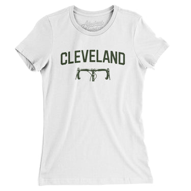 Cleveland Cycling Women's T-Shirt-White-Allegiant Goods Co. Vintage Sports Apparel